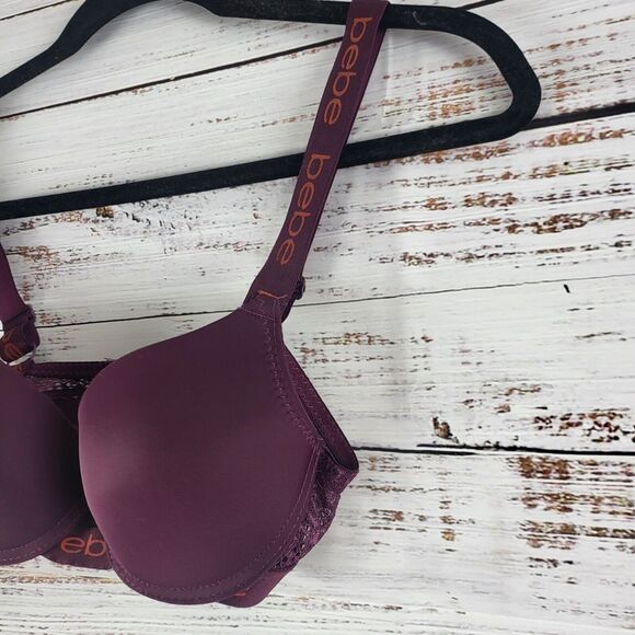 BeBe Bra 34B Womens Underwired Padded Push Up Adjustable Straps - Picture 3 of 16